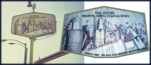 Two cool photos of a Paul Mitchell billboard