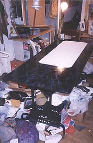 a refinished card table